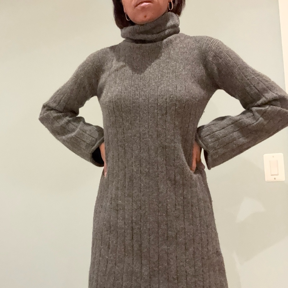 Wool knit dress O/S